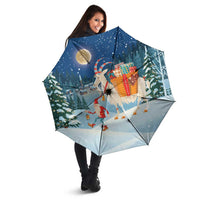 Sweden christmas Umbrella Scandinavian Tomte and Yule Goat Christmas - Wonder Print Shop