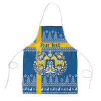 Sweden Christmas Personalized Apron Dala Horse God Jul - Wonder Print Shop