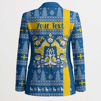 Sweden Christmas Personalized Blazer Dala Horse God Jul - Wonder Print Shop