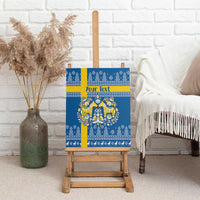 Sweden Christmas Personalized Canvas Wall Art Dala Horse God Jul - Wonder Print Shop