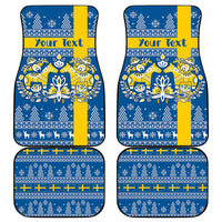 Sweden Christmas Personalized Car Mats Dala Horse God Jul - Wonder Print Shop