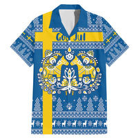 Sweden Christmas Personalized Family Matching Mermaid Dress and Hawaiian Shirt Dala Horse God Jul - Wonder Print Shop