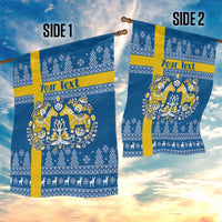 Sweden Christmas Personalized Garden Flag Dala Horse God Jul - Wonder Print Shop