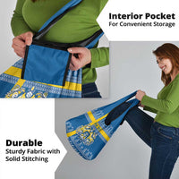 Sweden Christmas Personalized Grocery Bag Dala Horse God Jul - Wonder Print Shop