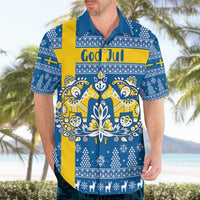 Sweden Christmas Personalized Hawaiian Shirt Dala Horse God Jul - Wonder Print Shop