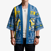 Sweden Christmas Personalized Kimono Dala Horse God Jul - Wonder Print Shop