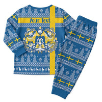 Sweden Christmas Personalized Christmas Pajama Set Dala Horse God Jul - Wonder Print Shop