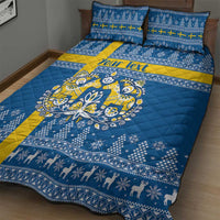 Sweden Christmas Personalized Quilt Bed Set Dala Horse God Jul - Wonder Print Shop