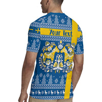 Sweden Christmas Personalized Rugby Jersey Dala Horse God Jul - Wonder Print Shop