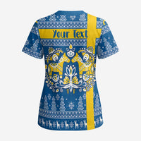 Sweden Christmas Personalized Scrub Top Dala Horse God Jul - Wonder Print Shop