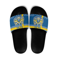 Sweden Christmas Personalized Slide Sandals Dala Horse God Jul - Wonder Print Shop