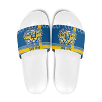 Sweden Christmas Personalized Slide Sandals Dala Horse God Jul - Wonder Print Shop