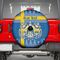 Sweden Christmas Personalized Spare Tire Cover Dala Horse God Jul - Wonder Print Shop