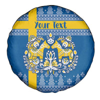 Sweden Christmas Personalized Spare Tire Cover Dala Horse God Jul - Wonder Print Shop