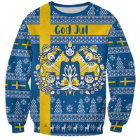 Sweden Christmas Personalized Sweatshirt Dala Horse God Jul - Wonder Print Shop