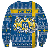 Sweden Christmas Personalized Sweatshirt Dala Horse God Jul - Wonder Print Shop