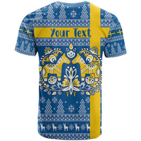 Sweden Christmas Personalized T Shirt Dala Horse God Jul - Wonder Print Shop