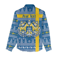 Sweden Christmas Personalized Women Casual Shirt Dala Horse God Jul - Wonder Print Shop