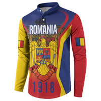 Personalized Romania Unification Day Button Sweatshirt Ziua Marii Uniri Since 1918 Dynamic Style - Wonder Print Shop