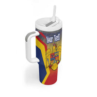 Personalized Romania Unification Day Tumbler With Handle Ziua Marii Uniri Since 1918 Dynamic Style - Wonder Print Shop