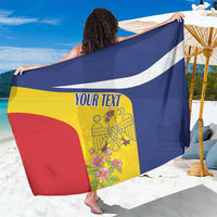 Personalized Romania Great White Pelican Sarong With Rosa Canina - Wonder Print Shop