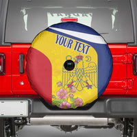 Personalized Romania Great White Pelican Spare Tire Cover With Rosa Canina - Wonder Print Shop