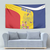 Personalized Romania Great White Pelican Tapestry With Rosa Canina - Wonder Print Shop