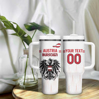 Custom Austria Football Tumbler With Handle Das Team Go Champions