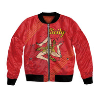Personalized Bandiera della Sicilia Bomber Jacket Sporty Style