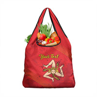 Personalized Bandiera della Sicilia Grocery Bag Sporty Style