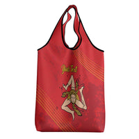 Personalized Bandiera della Sicilia Grocery Bag Sporty Style