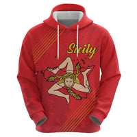 Personalized Bandiera della Sicilia Hoodie Sporty Style