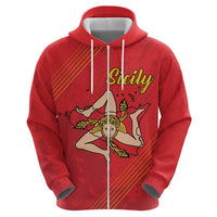 Personalized Bandiera della Sicilia Hoodie Sporty Style
