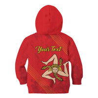 Personalized Bandiera della Sicilia Kid Hoodie Sporty Style