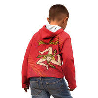 Personalized Bandiera della Sicilia Kid Hoodie Sporty Style