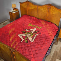 Personalized Bandiera della Sicilia Quilt Sporty Style