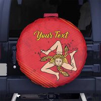 Personalized Bandiera della Sicilia Spare Tire Cover Sporty Style