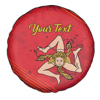 Personalized Bandiera della Sicilia Spare Tire Cover Sporty Style