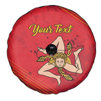 Personalized Bandiera della Sicilia Spare Tire Cover Sporty Style