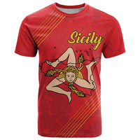 Personalized Bandiera della Sicilia T Shirt Sporty Style