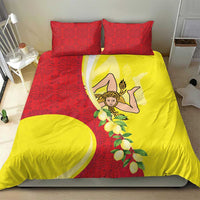La Sicilia Bedding Set Bandiera della Sicilia Motif