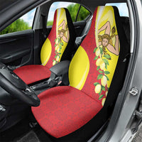 La Sicilia Car Seat Cover Bandiera della Sicilia Motif