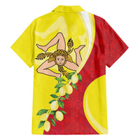 La Sicilia Family Matching Summer Maxi Dress and Hawaiian Shirt Bandiera della Sicilia Motif