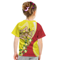 La Sicilia Kid T Shirt Bandiera della Sicilia Motif