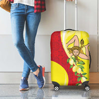 La Sicilia Luggage Cover Bandiera della Sicilia Motif