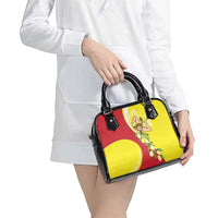 La Sicilia Shoulder Handbag Bandiera della Sicilia Motif