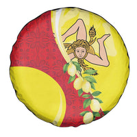 La Sicilia Spare Tire Cover Bandiera della Sicilia Motif