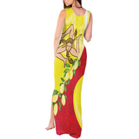 La Sicilia Tank Maxi Dress Bandiera della Sicilia Motif