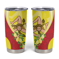 La Sicilia Tumbler Cup Bandiera della Sicilia Motif