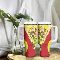 La Sicilia Tumbler With Handle Bandiera della Sicilia Motif
